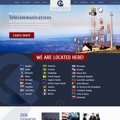 Parallax Website Design Wanted for Ekspresa Diseño de DezignLAB