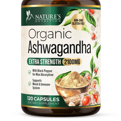 Ashwagandha Design Needed for Nature's Nutrition Design by UnderTheSea™