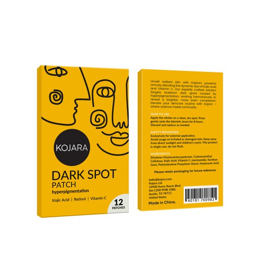 DARK SPOT PATCH PACKAGING Design by Rajith Shantha