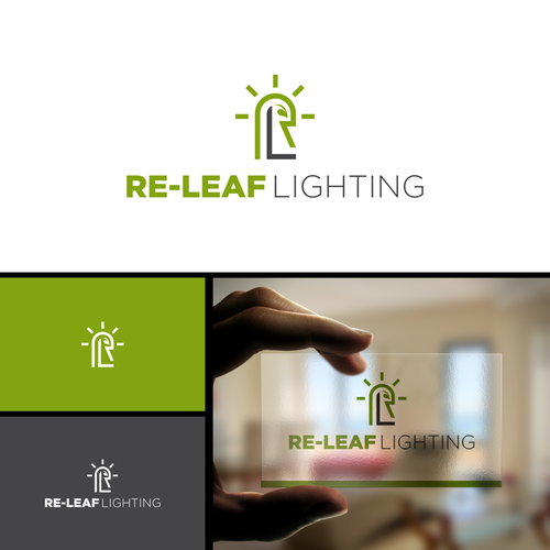 Re-LEAF Lighting logo Design by grafena#1