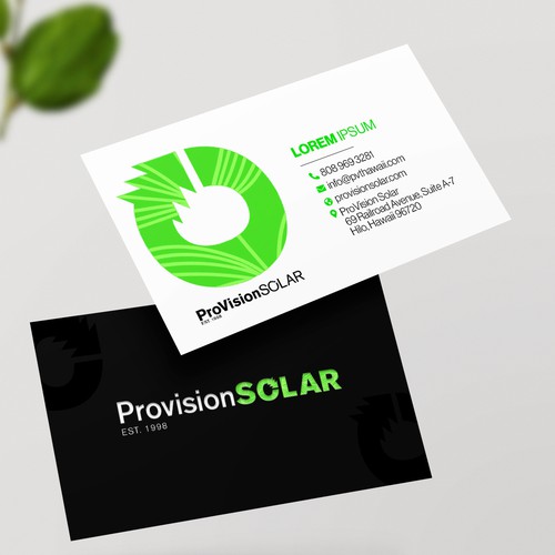 Solar Business Cards Design réalisé par Graphic Guy