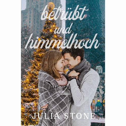 E-book cover for romantic Christmas novel Design by Baby Steps Design