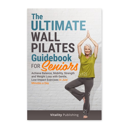 Wall Pilates for Seniors Book Cover Design by ag16