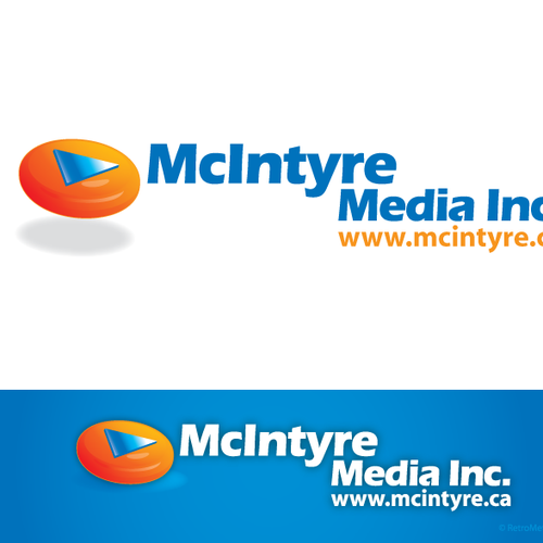 Logo Design for McIntyre Media Inc. Diseño de RetroMetro/Steve