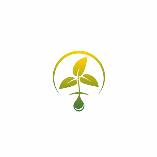 Logo representing bio based oil products. Design réalisé par HTM