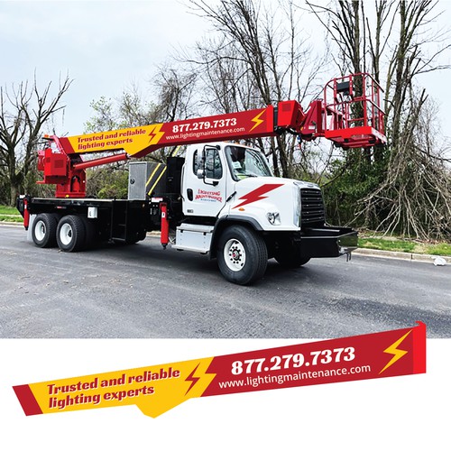 140' Bucket Truck design Design by Bisht-Graphic
