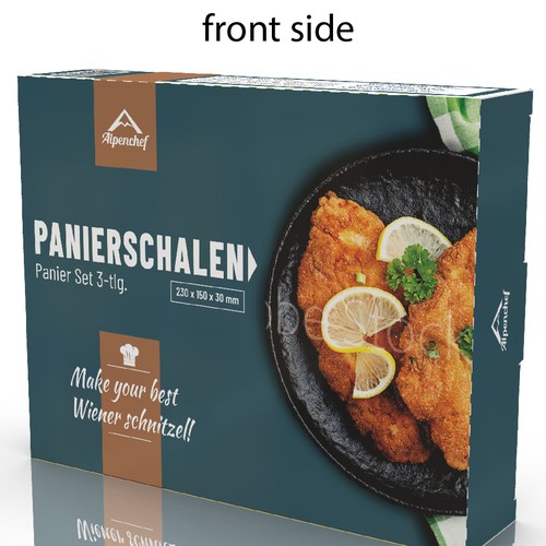 Aspiring Kitch Brand Alpenchef® Looking For A Color Box Design (Wiener Schnitzel Panier Set) Design by Deem Leuk