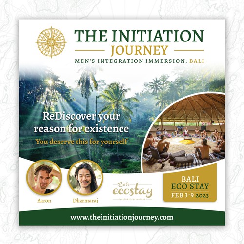 The Initiation Journey Retreat for Men Design by Jordon