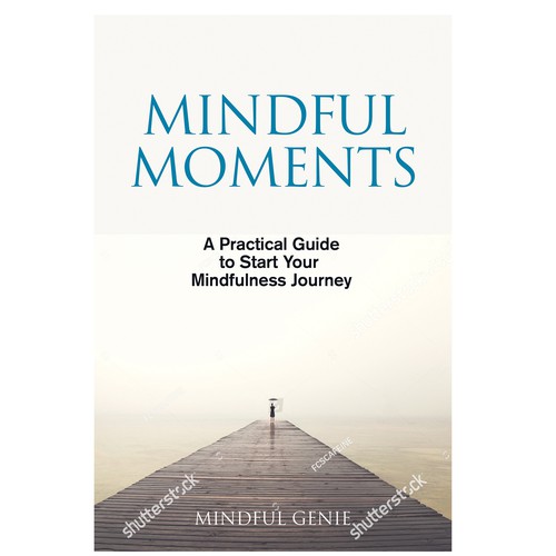 Catchy book cover design for my mindful meditation book. Design by Shivaal