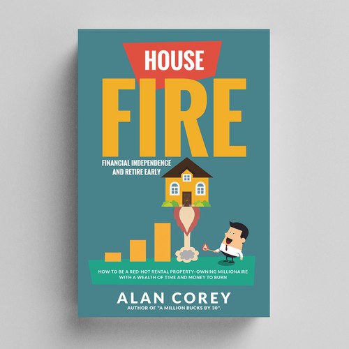 Eye-catching BOOK COVER with REAL ESTATE and EARLY RETIREMENT focus Design by stojan mihajlov