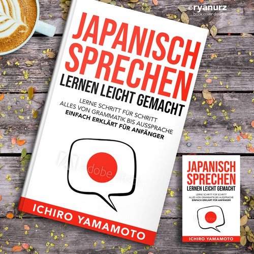 Book Cover: Learning to speak Japanese-ontwerp door ryanurz