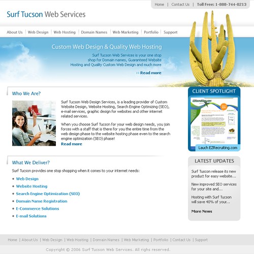 New Contest - Web Hosting / Design Company $250 Design by suzanne08