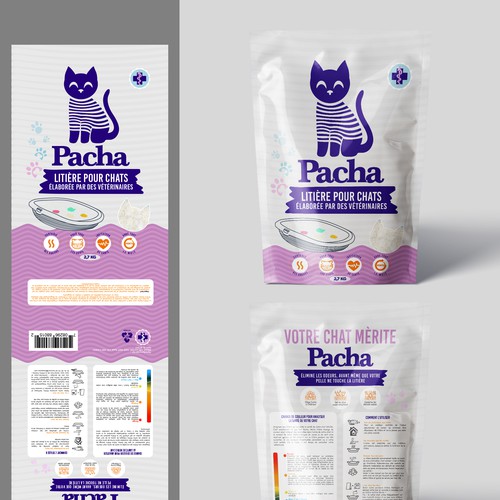 Cat Litter startup Minimalistic packaging - Contest Design by agooshe