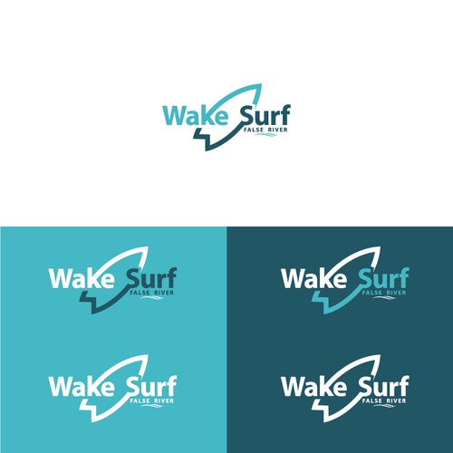 Edgy/sophisticated wake surf logo for a female/male group of wake surfers that embody a luxury life. Nothing predictable Design by froxoo