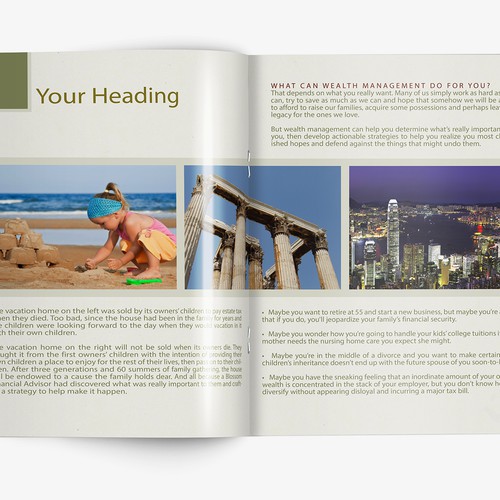 Brochure Redesign from Template for Financial Firm Design by Aryan Yoba Zr