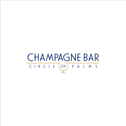 Luxury and modern Champagne Bar logo Design by Alfonsus Thony