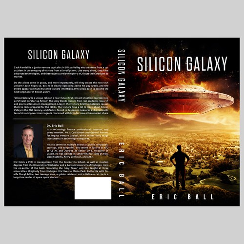 Book cover for alien invasion of silicon valley Design by didiwahyudi.trend
