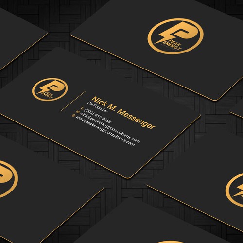 Modern Business Card Design for Electric Energy and Solar Company Design by RENEXIT