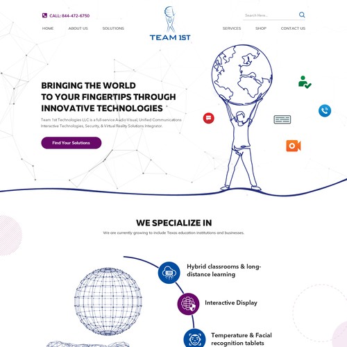 Technology Solutions Provider Website Design Framework Diseño de OMGuys™