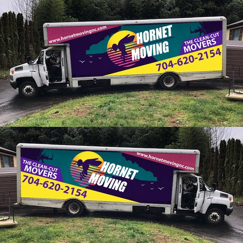 Hornet Moving truck Wrap Design by Logicainfo ♥