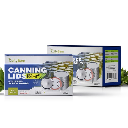 Packaging design for Canning Lids Design by Qalandar