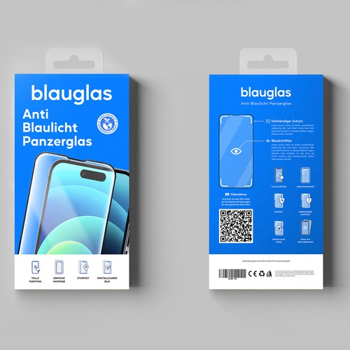 create a packaging design for a iPhone screen Protector Design by Swarga.Studio