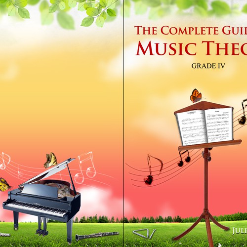 Music education book cover design Réalisé par digitalmartin