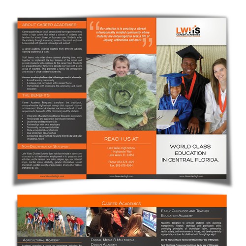 Create the next brochure design for Lake Wales High School Career Academies Design by Nandita Pal