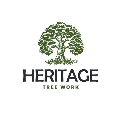 Design a money-attracting logo and business card for a tree service company. Design by Kaplar