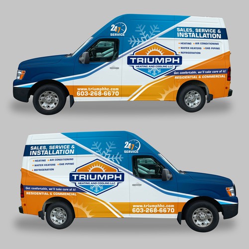 Hvac van wrap Design by Digisolz Creation