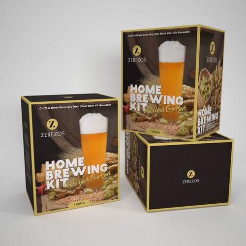 beer making kit packaging design Design by zarifa86