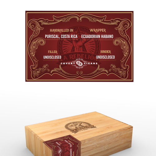 Help me design a Label for our Cigar Brand Design by StudioUno