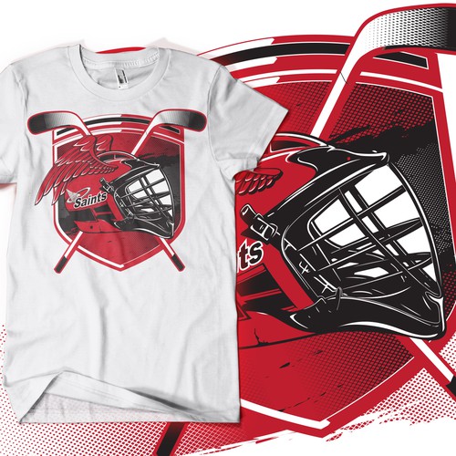 Design a unique hockey shirt for a high school hockey Team Tshirt