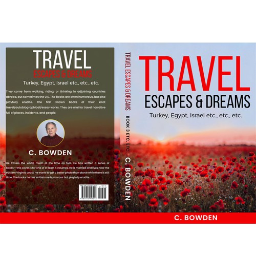 Cover for a travel/autobiography/brief essay book Design by NoBoundaries