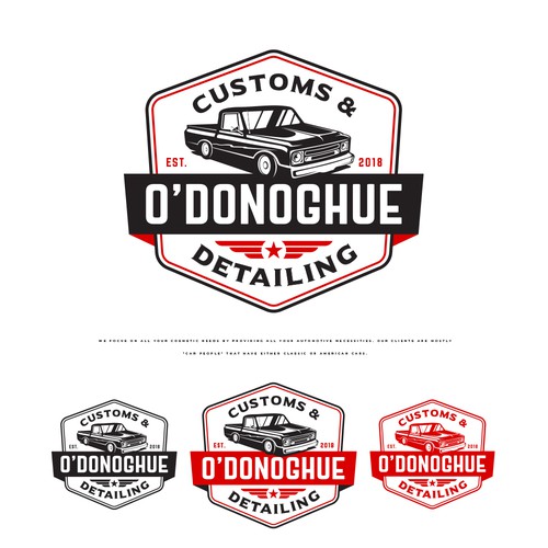 Boutique car sales and high level car detailing. Logo design