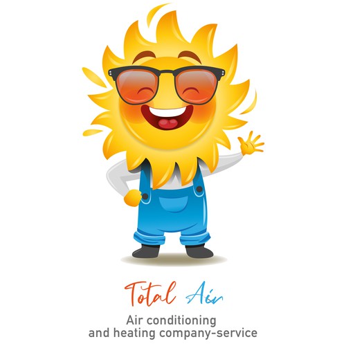 Our catch phrase: Making St.Pete a Cooler Place. Air conditioning themed mascot Diseño de OculiDesign