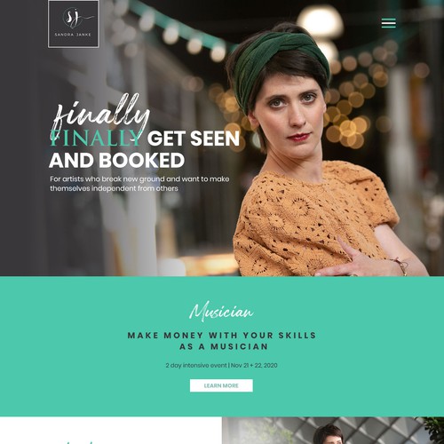 Landing page design contest entry by Dot_20