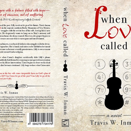 Create a Winning Front-and-Back Book Cover for WHEN LOVE CALLED Design by Nellista