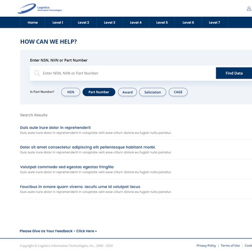 Website Search Page Design by Neef