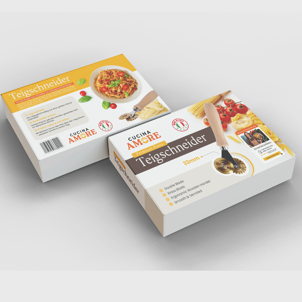 Produktverpackung für Nudel-Schneider