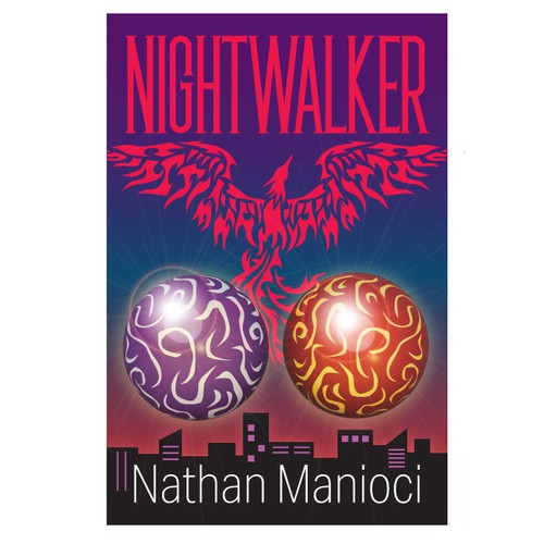 Cover and Spine Design for Fantasy Novel Nightwalker Design by logroll