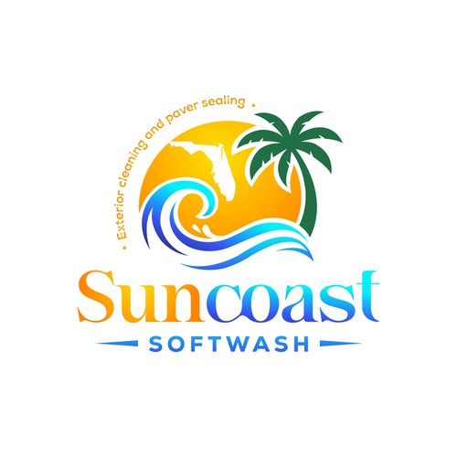 A logo for a softwash company that is appealing and inviting Diseño de Parbati
