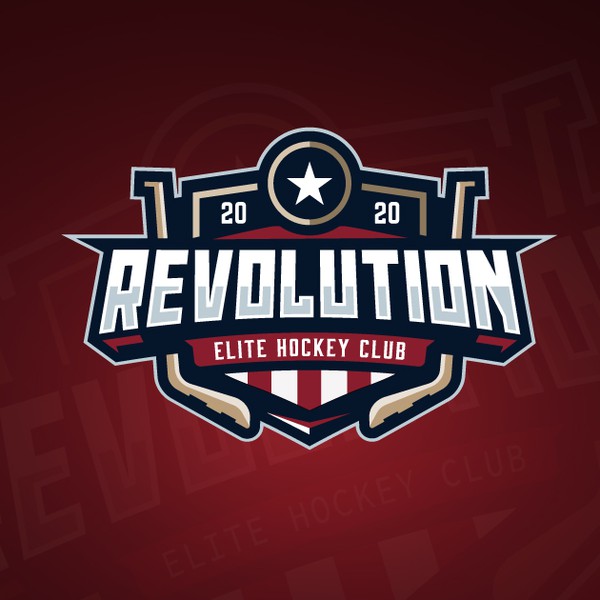 Design by SKI 14 titled "logo hockey for revolution"