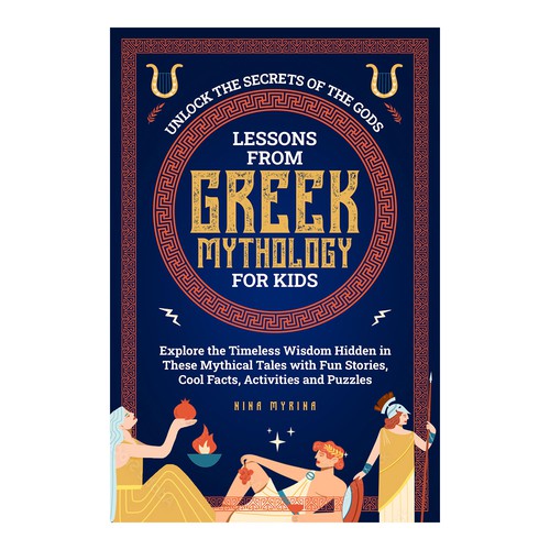 An eye-catching book cover design on Greek mythology for kids Design by Distinguish♐︎