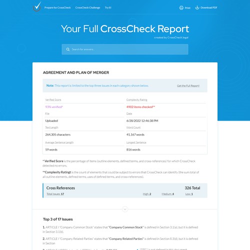 Crisp Report Page to Showcase Our Analytics Output Design by ⚡️unbox.style⚡️