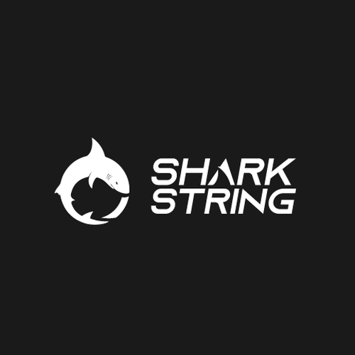 Shark String Logo Design by Guillermoqr ™