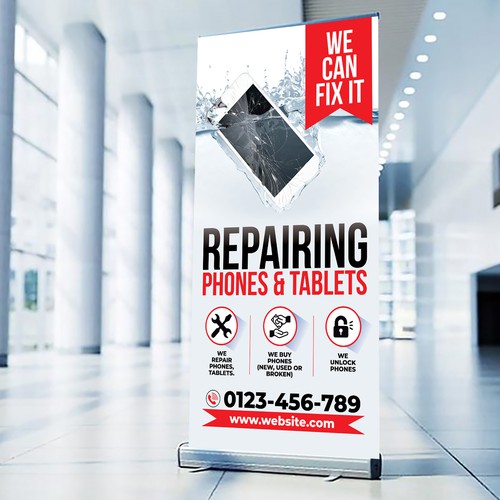 Design Phone Repair Poster por monodeepsamanta