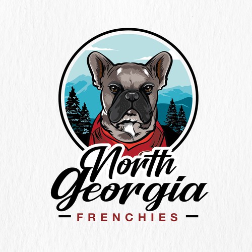 Purebred French bull dog logo to appeal to breeders and aspiring pet owners Design by Katykevan