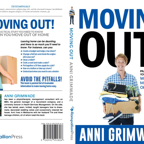 Design a fantastic cover for my book "Moving Out!" Design by machus4u