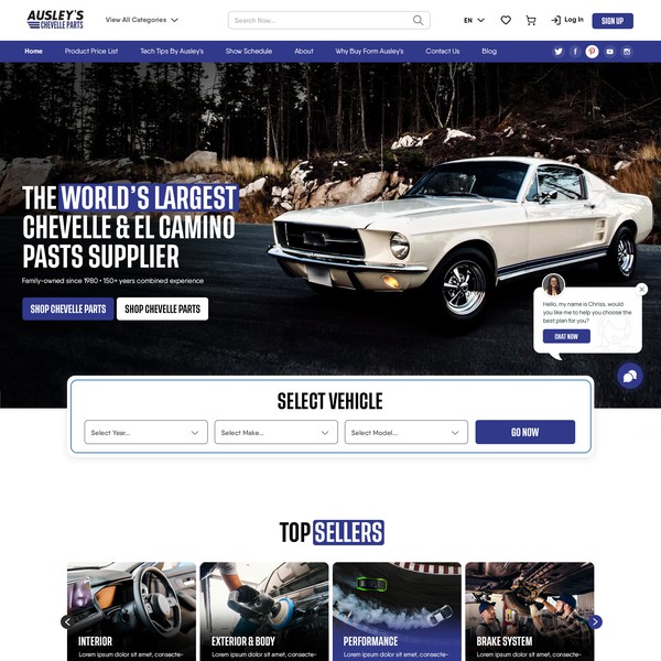 Improve Mobile Experience for DIY Automotive Parts Site for Chevelle's